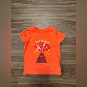 Cat & Jack Orange Volcano “I am a blast” Graphic Tee size 18M